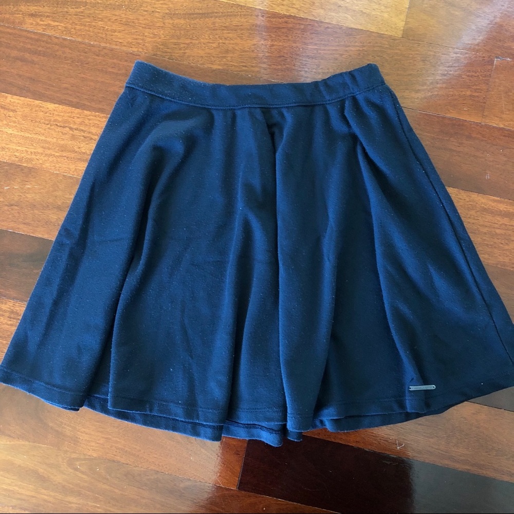 A&F Navy A-Line Skater Skirt - M